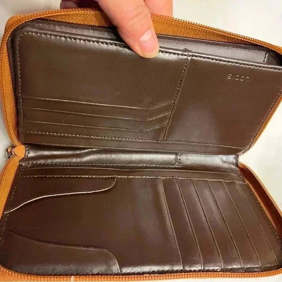 ❤️2/$80❤️Lodis Toffee Smooth Leather Purse  Wallet -NWOT - Picture 5 of 11